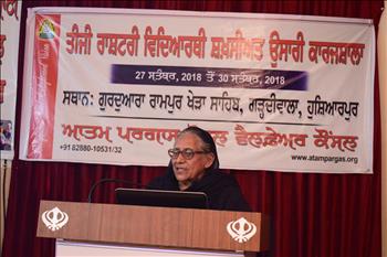 Dr. Inderjeet Kaur, Patron, Atam Pargas and President Pingalwara stressing on importance of service to human kind 