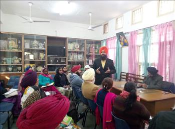 Pr. Buddha Singh ji welcoming all the attendees.