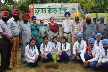 Students are all smiles to be part of Nature Care Movement.