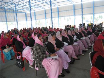 Audience listening to each and every word with a beautiful pin drop silence