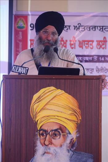 Pr. Jaspal Singh, A-One Public School, Nabha, Stage Secretary steering the proceedings