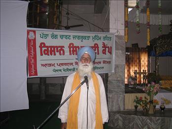 A farmer thanking the management for pushing this big step towards agricultural awareness.
