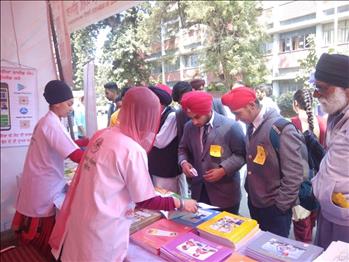 Team Members interacting with the visitors 