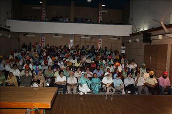 The august audience listening the session with pin drop silence.