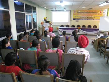 Audience listening sensibly to the orator.