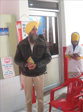 The participants sharing their views during an interactive session.