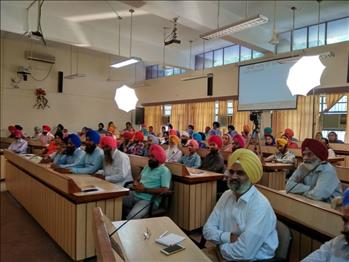 Delegates attending the national review meeting. 
