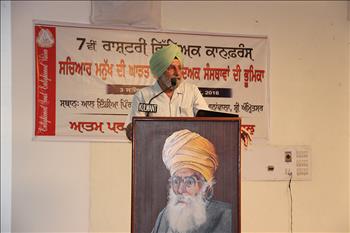 S. Rajbir Singh, Incharge Natural Farm, Pingalwara sharing the ways to care nature and conserve natural resources.