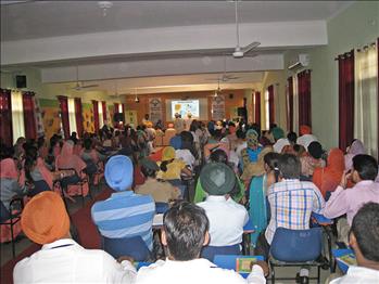 The hall was fully packed with large no of participants.