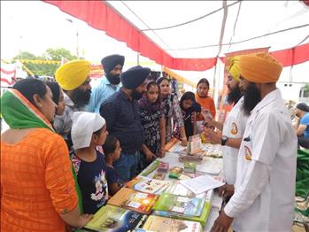 Team Members interacting with the visitors during exhibition