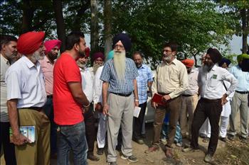 PAU-Leaf Colour Chart (LCC) Awareness Camp to guide farmers to avoid excessive use of fertilizer urea.