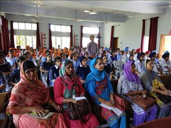 Delegates attending the workshop in cheerful mood.